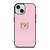 DOLCE AND GABBANA PINK LOGO iPhone 15 Case Cover