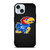 KANSAS JAYHAWKS LOGO CARBON iPhone 15 Case Cover
