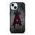 LOS ANGELES ANGELS BASEBALL MLB WOOD LOGO iPhone 15 Case Cover