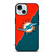 MIAMI DOLPHINS NFL FOOTBALL LOGO iPhone 15 Case Cover