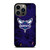 CHARLOTTE HORNETS BASKETBALL NBA FIRE iPhone 13 Pro Case Cover