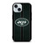 NEW YORK JETS NFL METAL STRIPE iPhone 15 Case Cover NEW YORK JETS NFL METAL STRIPE iPhone 15 Case Cover