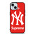 NEW YORK YANKEES SUPREME NEW ERA 2 iPhone 15 Case Cover NEW YORK YANKEES SUPREME NEW ERA 2 iPhone 15 Case Cover