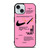 NIKE AIR OFF WHITE PINK iPhone 15 Case Cover