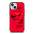 NIKE AIR OFF WHITE RED iPhone 15 Case Cover
