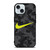NIKE SWOOSH BLACK CAMO iPhone 15 Case Cover
