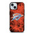 OKLAHOMA CITY THUNDERS BASKETBALL NBA FIRE iPhone 15 Case Cover