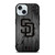 SAN DIEGO PADRES BASEBALL MLB WOOD LOGO iPhone 15 Case Cover