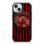 SOUTH CAROLINA GAMECOCKS FOOTBALL FLAG iPhone 15 Case Cover