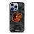 BALTIMORE ORIOLES BASEBALL BLACK CAMO iPhone 13 Pro Max Case Cover