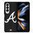 ATLANTA BRAVES BASEBALL BLACK Samsung Galaxy Z Fold 4 Case Cover