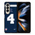 DALLAS COWBOYS DAK PRESCOTT 4 NFL NIKE Samsung Galaxy Z Fold 4 Case Cover