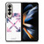 OFF WHITE PURPLE MARBLE Samsung Galaxy Z Fold 4 Case Cover