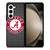 ALABAMA CRIMSON TIDE FOOTBALL METAL Samsung Galaxy Z Fold 5 Case Cover