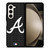 ATLANTA BRAVES BASEBALL BLACK Samsung Galaxy Z Fold 5 Case Cover
