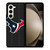HOUSTON TEXANS FOOTBALL TEXT Samsung Galaxy Z Fold 5 Case Cover