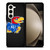 KANSAS JAYHAWKS LOGO CARBON Samsung Galaxy Z Fold 5 Case Cover