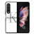 CALVIN KLEIN WHITE LOGO Samsung Galaxy Z Fold 3 Case Cover
