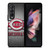 CINCINNATI RED MLB BASEBALL METAL Samsung Galaxy Z Fold 3 Case Cover