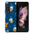 DISNEY DONALD DUCK PATTERN Samsung Galaxy Z Fold 3 Case Cover