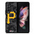 PITTSBURGH PIRATES BASEBALL BLACK CAMO Samsung Galaxy Z Fold 3 Case Cover
