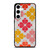 KATE SPADE JACQUARD PINK YELLOW Samsung Galaxy S24 Case Cover KATE SPADE JACQUARD PINK YELLOW Samsung Galaxy S24 Case Cover