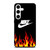 NIKE SWOOSH IN FLAMES Samsung Galaxy S24 Case Cover