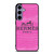 HERMES PARIS PINK LEATHER Samsung Galaxy S24 Plus Case Cover