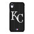KANSAS CITY ROYALS BASEBALL BLACK iPhone XR Case Cover