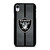 LAS VEGAS RAIDERS NFL METAL STRIPE iPhone XR Case Cover