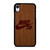 NIKE SKATEBOARD WOODEN LOGO iPhone XR Case Cover