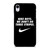 NIKE SWOOSH BANTER iPhone XR Case Cover NIKE SWOOSH BANTER iPhone XR Case Cover