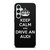 KEEP CALM AND DRIVE AUDI CARBON Samsung Galaxy S23 FE Case Cover