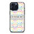 COACH NEW YORK LOGO AMERICAN LEGACY COLORFUL PATTERN iPhone 15 Pro Max Case Cover