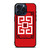 GIVENCHY PARIS ART LOGO RED iPhone 15 Pro Max Case Cover