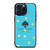 KATE SPADE NEW YORK LOGO BLUE GOLDEN POLKADOTS iPhone 15 Pro Max Case Cover