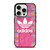ADIDAS LOGO PINK WALL iPhone 15 Pro Case Cover