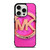 MICHAEL KORS MK LOGO PINK GOLD EMBLEM iPhone 15 Pro Case Cover