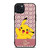 COACH NEW YORK LOGO PINK X PIKACHU POKEMON iPhone 15 Plus Case Cover