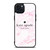 KATE SPADE NEW YORK LOGO PINK MARBLES iPhone 15 Plus Case Cover KATE SPADE NEW YORK LOGO PINK MARBLES iPhone 15 Plus Case Cover