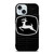 JOHN DEERE TRACTOR LOGO BLACK iPhone 15 Case Cover