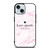 KATE SPADE NEW YORK LOGO PINK MARBLES iPhone 15 Case Cover