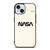 NASA LOGO WHITEI CON iPhone 15 Case Cover