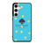 KATE SPADE NEW YORK LOGO BLUE GOLDEN POLKADOTS Samsung Galaxy S24 Case Cover