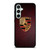 PORSCHE CAR LOGO ON RED LEATHER Samsung Galaxy S23 FE Case Cover