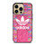 ADIDAS LOGO PINK WALL iPhone 14 Pro Max Case Cover