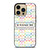 COACH NEW YORK LOGO AMERICAN LEGACY COLORFUL PATTERN iPhone 14 Pro Max Case Cover