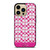 COACH NEW YORK LOGO PATTERN PINK EMBLEM iPhone 14 Pro Max Case Cover