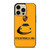 PORSCHE CAR LOGO YELLOW iPhone 14 Pro Max Case Cover