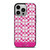 COACH NEW YORK LOGO PATTERN PINK EMBLEM iPhone 14 Pro Case Cover